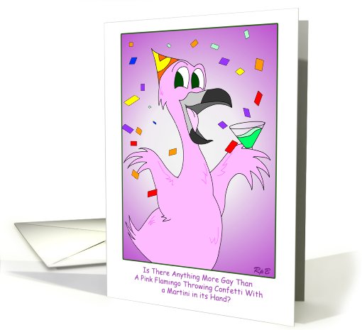 Party Bird: Gay Birthday card (418363)