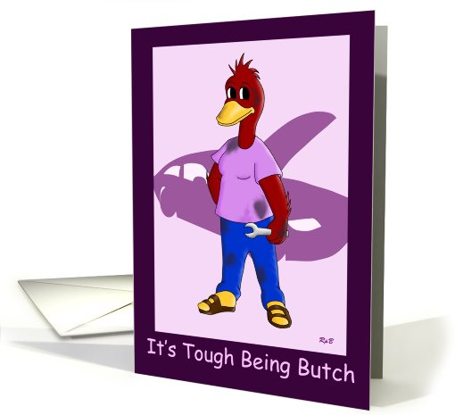 Butch Duck: Lesbian Birthday card (437414)