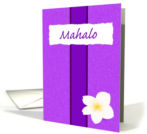 Plumeria Mahalo Violet card (447929)