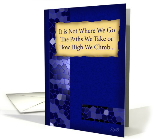 How High We Climb - Blue card (471212)