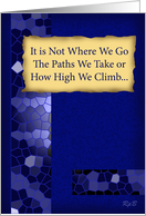 How High We Climb - Blue card