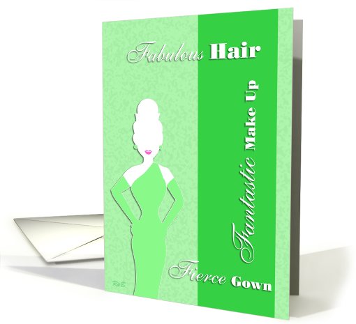 Fabulous, Fantastic Fierce - Green card (471524)