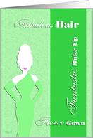 Fabulous, Fantastic Fierce - Green card