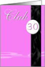 Club 30 Pink card