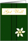 Get Well Green/Gold card