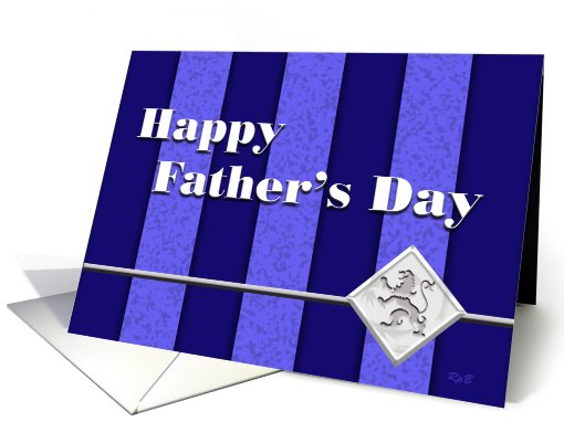 Father's Day-Blue/Silver/Lion card (632311)