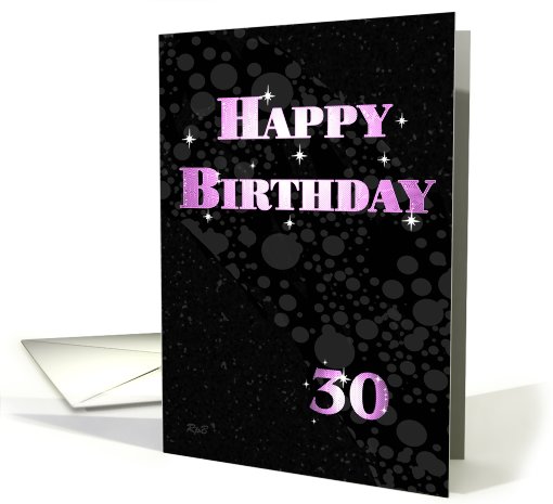 Sparkle Birthday: 30 card (666546)