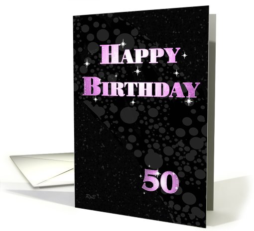 Sparkle Birthday: 50 card (666566)