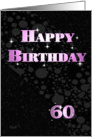 Sparkle Birthday: 60 card