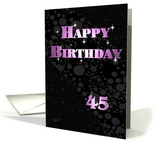 Sparkle Birthday: 45 card (666576)