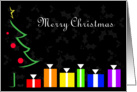 Gay Christmas: Rainbow Presents card