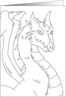 Color Me Dragon card