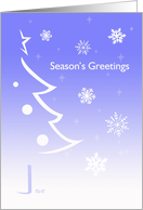 Half-Tree: Season’s Greetings card