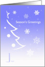 Half-Tree: Season’s Greetings card
