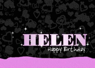 Birthday: Helen Pink...