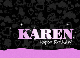 Birthday: Karen Pink...
