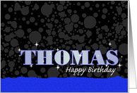 Birthday: Thomas Blue Sparkle-esque card