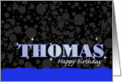 Birthday: Thomas Blue Sparkle-esque card