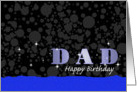 Birthday: Dad Blue Sparkle-esque card