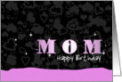 Birthday: Mom Pink Sparkle-esque card