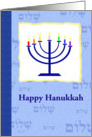 Rainbow Candles: Gay Hannukah Greeting card