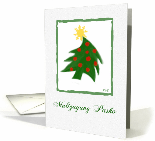 Filipino Christmas: Maligayang Pasko card (744867)