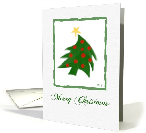Merry Christmas: Abstract Tree card (744869)
