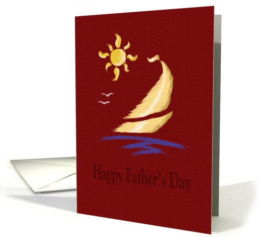 Happy Father's Day: Sailboat card (816124)
