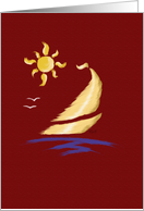 Sailboat on the Sea card