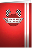 Happy Birthday: Racing Card