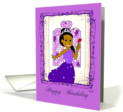 Happy Birthday: Purple Princess card (822235)
