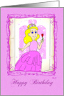 Happy Birthday: Pink Princess card