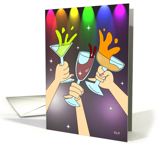 Three Glasses: Party Time card (835775)