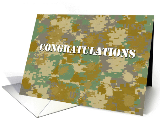 Congratulations: Military card (898595)