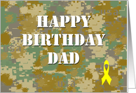 Happy Birthday Dad: Military card