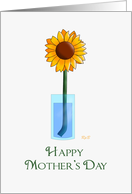 Happy Mother’s Day: Sunflower in a Vase card