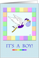 Gay Parents: Stork Delivery Service It’s a Boy card