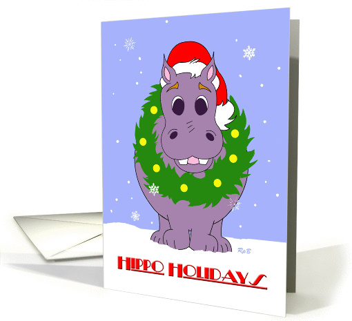 Hippo Holidays card (992701)