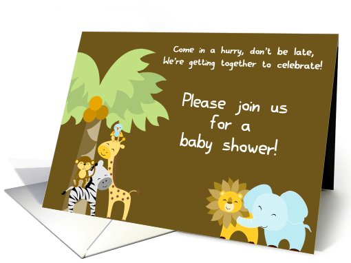 Safari Quest Baby Shower Invitation card (453574)