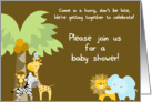 Safari Quest Baby Shower Invitation card