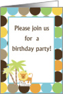 King of the Jungle Birthday Party Invitation card