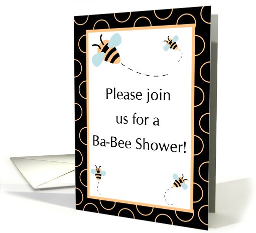 Triplets Baby Shower Invitation, Buzzing Honey Bumble Bee... (750709)