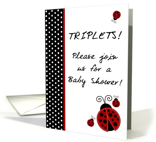 TRIPLET Red Lady Bug, Black & White Polka dot Boarder Baby... (754172)