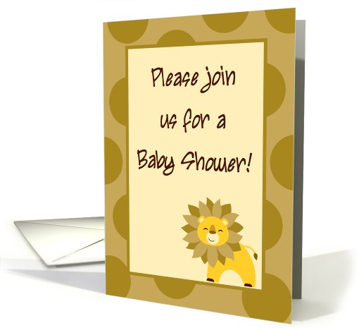 Gender Neutral Jungle Safari Zoo Animals Lion Baby Shower... (755400)