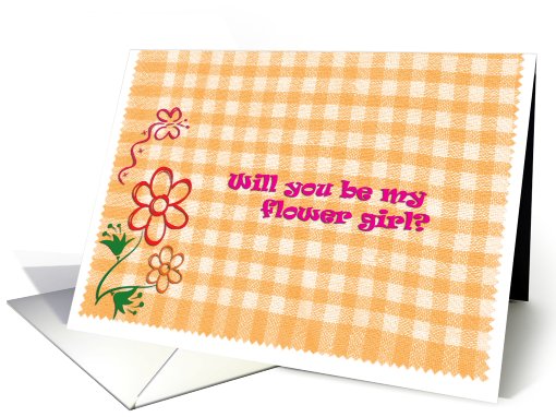 WILL YOU BE MY FLOWER GIRL card (405615)