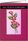 will you be my flower girl card