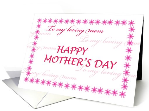 Happy Mother'S Day
 card (423721)