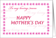 Happy Mother’S Day card
