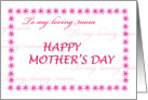 MOTHER’S DAY card