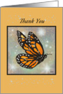 Thank You - Glowing Butterfly card